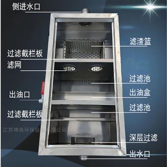 不銹鋼隔油池餐飲油水分離設備